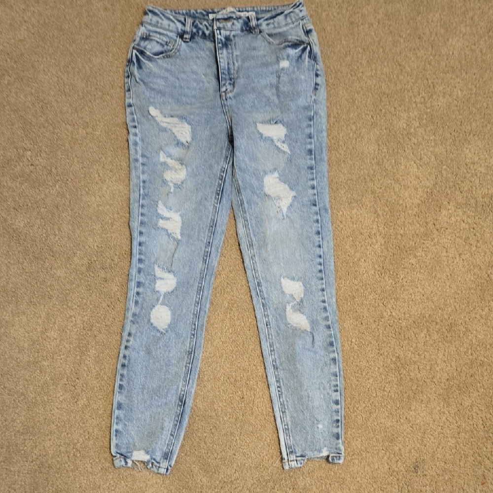 Distressed Light Blue Women's Jeans